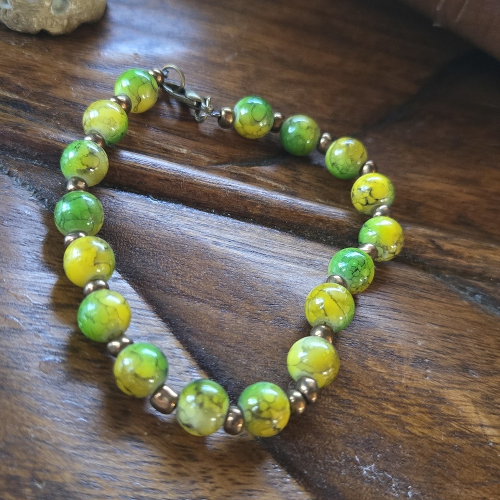 Lime Green Jasper Bracelet